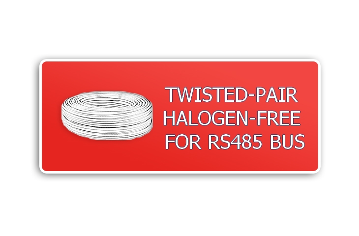 HALOGEENVRIJE TWISTED-PAIR KABEL VOOR RS485 COMMUNICATIEBUS